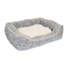 Rosewood luxury slate and oatmeal square bed 55cm