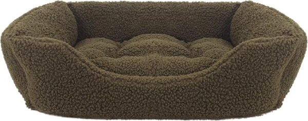 Rosewood Green Pile Fleece Bed Small - Image 2