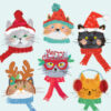 Christmas Cats In Hats 10 Christmas Cards 15cm X 15cm