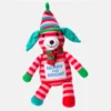 Christmas Merry & Bright Stripey Dog Plush Dog Toy