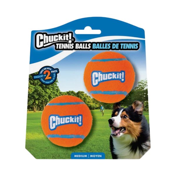 Chuckit Tennis Ball 2PK Med 6.5CM