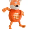 Fox Cord Gingham Dog Toy