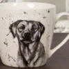 The Leonardo Collection Man's Best Friend Porcelain Mug lab dog