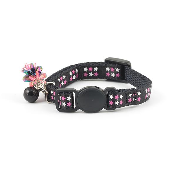 Ancol Safety Kitten Collar Black With Stars