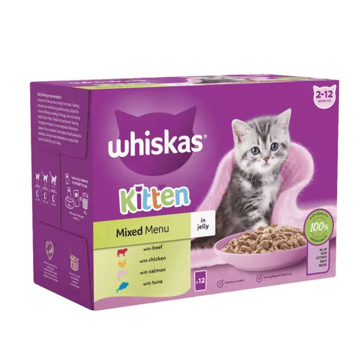 Whiskas Kitten Pouches - Mixed Menu